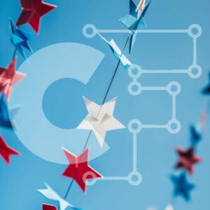 Intra Συλλεκτικό Ξύλινο Παζλ Plywood  4mm - Εμφάνιση αστεριών Origami 4ης Ιουλίου Σε Ξύλινο Κουτί - Διαστάσεις: 10x10 cm – 25 κομμάτια