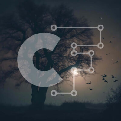 Intra Συλλεκτικό Ξύλινο Παζλ Plywood  4mm - Απόκοσμη νύχτα με πουλιά και πανσέληνο Σε Ξύλινο Κουτί - Διαστάσεις: 10x10 cm – 25 κομμάτια - Image 1