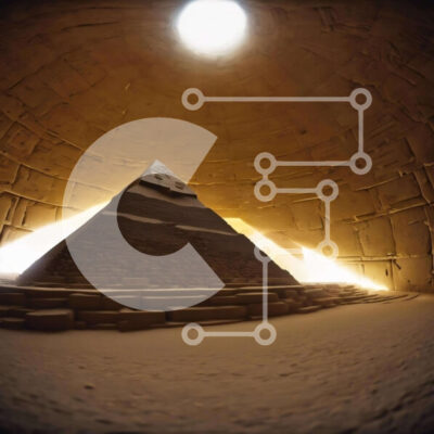 Intra Συλλεκτικό Ξύλινο Παζλ Plywood  4mm - Μεγάλη Πυραμίδα με Φωτιζόμενο Άνοιγμα Σε Ξύλινο Κουτί - Διαστάσεις Puzzle: 10x10 cm – 25 κομμάτια - Image 1