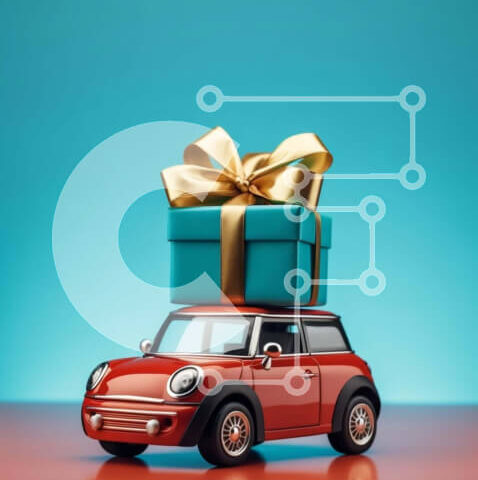 Intra Συλλεκτικό Ξύλινο Παζλ Plywood  4mm - Ειδική ιδέα δώρου: Αυτοκίνητο παιχνίδι με ανοιχτό κουτί δώρου Σε Ξύλινο Κουτί - Διαστάσεις: 10x10 cm – 25 κομμάτια - Image 1