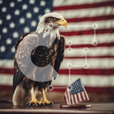 Intra Συλλεκτικό Ξύλινο Παζλ Plywood  4mm - Majestic Eagle σε ξύλινο τραπέζι Σε Ξύλινο Κουτί - Διαστάσεις: 10x10 cm – 25 κομμάτια - Image 1