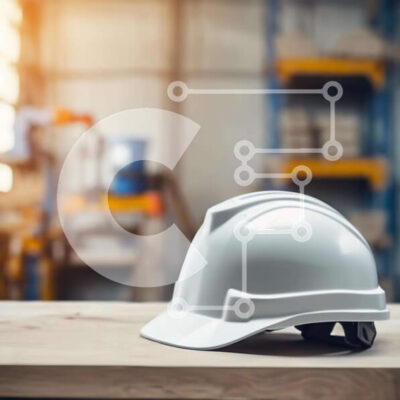 Intra Συλλεκτικό Ξύλινο Παζλ Plywood 4mm - Λευκό σκληρό καπέλο σε βιομηχανικό ξύλινο τραπέζι Σε Ξύλινο Κουτί - Διαστάσεις Puzzle: 10x10 cm – 25 κομμάτια - Image 1