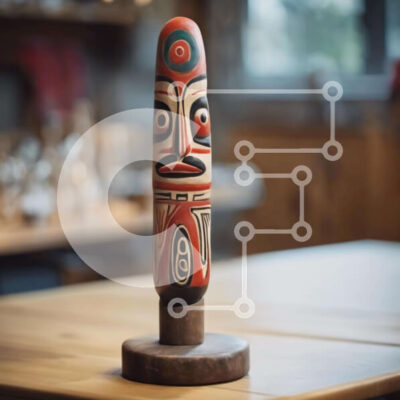 Intra Συλλεκτικό Ξύλινο Παζλ Plywood  4mm - Ξύλινο παιχνίδι σε σχήμα σαν ινδικό κεφάλι στο τραπέζι Σε Ξύλινο Κουτί - Διαστάσεις: 10x10 cm – 25 κομμάτια - Image 1