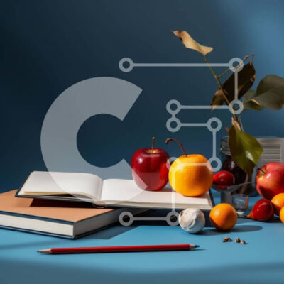 Intra Συλλεκτικό Ξύλινο Παζλ Plywood 4mm - Νεκρή φύση με ανοιχτό βιβλίο και φρούτα Σε Ξύλινο Κουτί - Διαστάσεις: 10x10 cm – 25 κομμάτια - Image 1