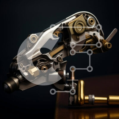 Intra Συλλεκτικό Ξύλινο Παζλ Plywood 4mm - Βιομηχανική Μηχανική Συσκευή Σε Ξύλινο Κουτί - Διαστάσεις Puzzle: 10x10 cm – 25 κομμάτια - Image 1