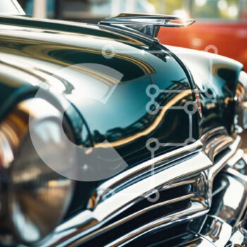 Intra Συλλεκτικό Ξύλινο Παζλ Plywood  4mm - Κλασικά αυτοκίνητα σε χώρο στάθμευσης Σε Ξύλινο Κουτί - Διαστάσεις Puzzle: 10x10 cm – 25 κομμάτια - Image 1