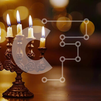 Intra Συλλεκτικό Ξύλινο Παζλ Plywood  4mm - Περίτεχνη Μενόρα με αναμμένα κεριά Σε Ξύλινο Κουτί - Διαστάσεις Puzzle: 10x10 cm – 25 κομμάτια - Image 1