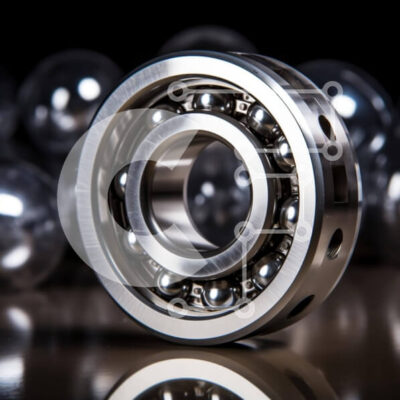 Intra Συλλεκτικό Ξύλινο Παζλ Plywood  4mm - Ρουλεμάν από ανοξείδωτο χάλυβα που περιβάλλεται από γυάλινες μπάλες Σε Ξύλινο Κουτί - Διαστάσεις: 10x10 cm – 25 κομμάτια - Image 1