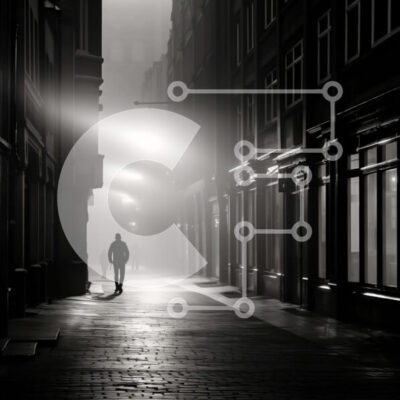 Intra Συλλεκτικό Ξύλινο Παζλ Plywood  4mm - Άνδρας που περπατά στο ομιχλώδες σοκάκι Σε Ξύλινο Κουτί - Διαστάσεις Puzzle: 10x10 cm – 25 κομμάτια - Image 1