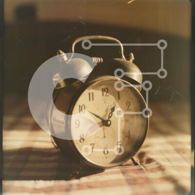 Intra Συλλεκτικό Ξύλινο Παζλ Plywood  4mm - Το Vintage Ξυπνητήρι ρυθμίστηκε στις 11:15 π.μ Σε Ξύλινο Κουτί - Διαστάσεις: 10x10 cm – 25 κομμάτια - Image 1