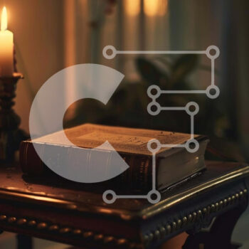 Intra Συλλεκτικό Ξύλινο Παζλ Plywood  4mm - Παλιό βιβλίο στο τραπέζι με κερί και φυτά Σε Ξύλινο Κουτί - Διαστάσεις Puzzle: 10x10 cm – 25 κομμάτια - Image 1