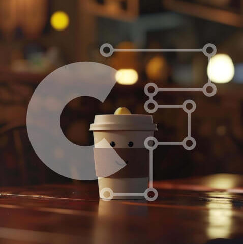 Intra Συλλεκτικό Ξύλινο Παζλ Plywood  4mm - Χαρούμενο φλιτζάνι καφέ σε άνετο περιβάλλον Σε Ξύλινο Κουτί - Διαστάσεις: 10x10 cm – 25 κομμάτια - Image 1