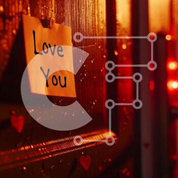 Intra Συλλεκτικό Ξύλινο Παζλ Plywood  4mm - Ρομαντική πόρτα με κόκκινο φωτισμό με νότα 'Love You' Σε Ξύλινο Κουτί - Διαστάσεις Puzzle: 10x10 cm – 25 κομμάτια - Image 1