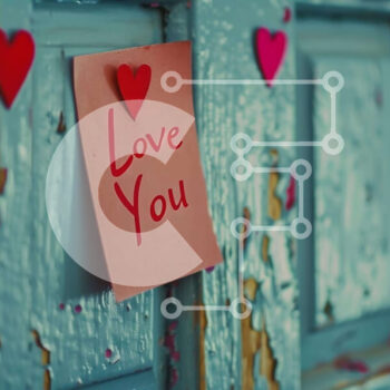Intra Συλλεκτικό Ξύλινο Παζλ Plywood  4mm - Ρομαντικές σημειώσεις και αυτοκόλλητα καρδιάς «Love You». Σε Ξύλινο Κουτί - Διαστάσεις Puzzle: 10x10 cm – 25 κομμάτια - Image 1