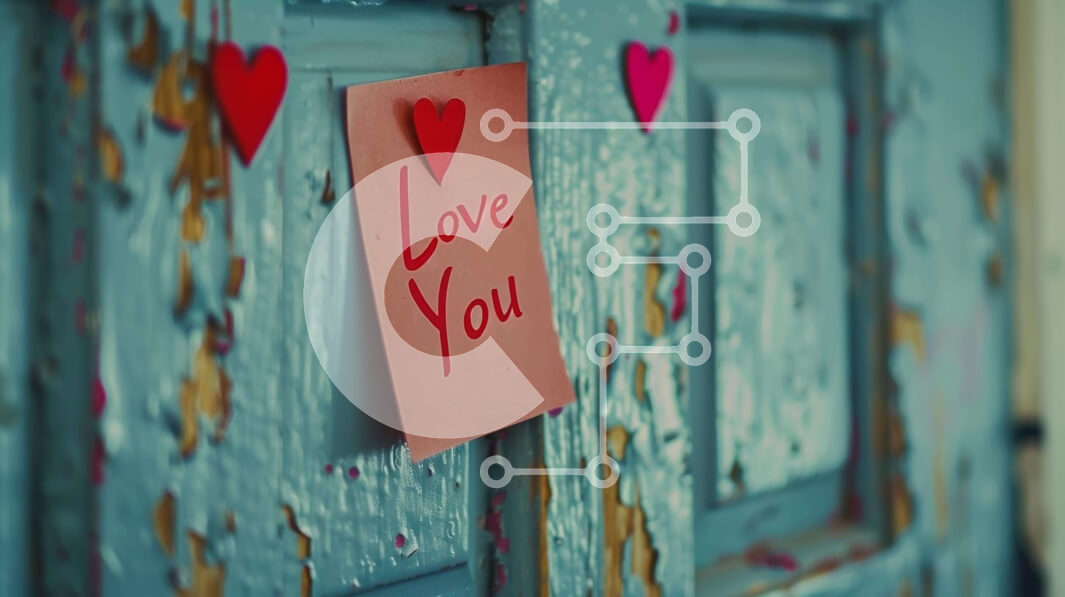 Intra Συλλεκτικό Ξύλινο Παζλ Plywood  4mm - Ρομαντικές σημειώσεις και αυτοκόλλητα καρδιάς «Love You». Σε Ξύλινο Κουτί - Διαστάσεις Puzzle: 10x10 cm – 25 κομμάτια