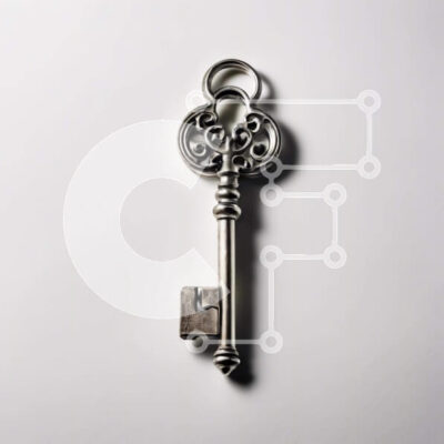 Intra Συλλεκτικό Ξύλινο Παζλ Plywood  4mm - Ασημένιο κλειδί - Μινιμαλιστικό και κομψό Σε Ξύλινο Κουτί - Διαστάσεις: 10x10 cm – 25 κομμάτια - Image 1