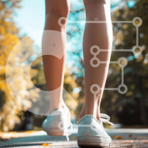 Intra Συλλεκτικό Ξύλινο Παζλ Plywood  4mm - Άτομο που περπατά με λευκά αθλητικά παπούτσια και σορτς Σε Ξύλινο Κουτί - Διαστάσεις Puzzle: 10x10 cm – 25 κομμάτια