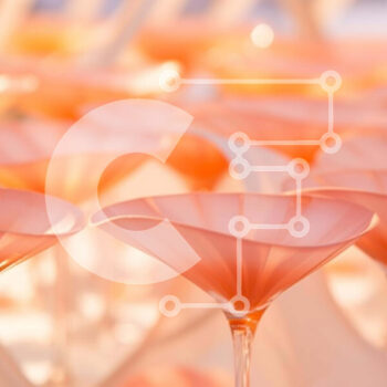 Intra Συλλεκτικό Ξύλινο Παζλ Plywood  4mm - Ροζ ποτήρια Martini με floral διακοσμητικά Σε Ξύλινο Κουτί - Διαστάσεις Puzzle: 10x10 cm – 25 κομμάτια - Image 1