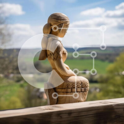 Intra Συλλεκτικό Ξύλινο Παζλ Plywood  4mm - Ξύλινη φιγούρα σε κιγκλίδωμα εξωτερικού χώρου Σε Ξύλινο Κουτί - Διαστάσεις Puzzle: 10x10 cm – 25 κομμάτια - Image 1