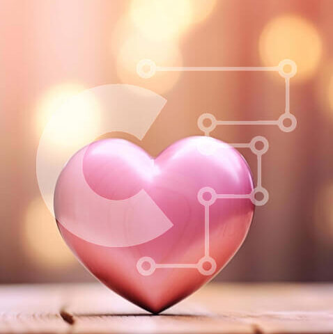 Intra Συλλεκτικό Ξύλινο Παζλ Plywood 4mm - Ρομαντικό ροζ αντικείμενο σε σχήμα καρδιάς Σε Ξύλινο Κουτί - Διαστάσεις Puzzle: 10x10 cm – 25 κομμάτια - Image 1