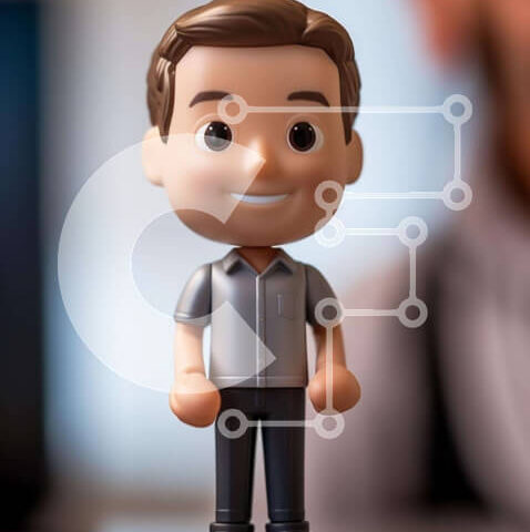 Intra Συλλεκτικό Ξύλινο Παζλ Plywood 4mm - Χαμογελαστό ειδώλιο παιχνιδιών σε αντικείμενο Σε Ξύλινο Κουτί - Διαστάσεις: 10x10 cm – 25 κομμάτια - Image 1