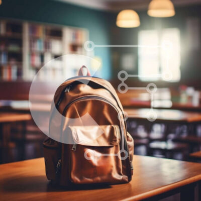 Intra Συλλεκτικό Ξύλινο Παζλ Plywood  4mm - Καφέ σακίδιο πλάτης στην τάξη Σε Ξύλινο Κουτί - Διαστάσεις Puzzle: 10x10 cm – 25 κομμάτια - Image 1