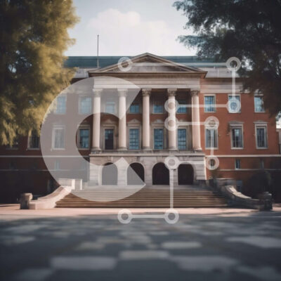 Intra Συλλεκτικό Ξύλινο Παζλ Plywood  4mm - Μεγάλο κτίριο με κολώνες και σκαλοπάτια Σε Ξύλινο Κουτί - Διαστάσεις Puzzle: 10x10 cm – 25 κομμάτια - Image 1