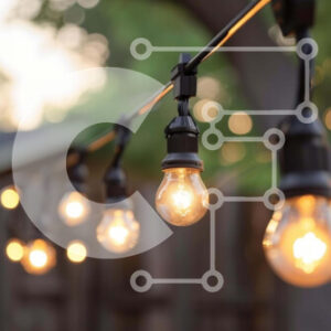 Intra Συλλεκτικό Ξύλινο Παζλ Plywood  4mm - Σειρά λαμπτήρων εξωτερικού χώρου σε περιβάλλον πάρκου Σε Ξύλινο Κουτί - Διαστάσεις Puzzle: 10x10 cm – 25 κομμάτια