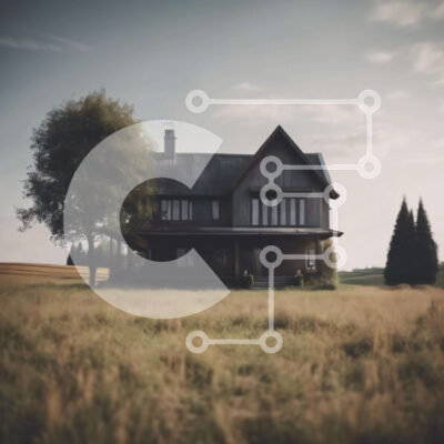 Intra Συλλεκτικό Ξύλινο Παζλ Plywood  4mm - Ρουστίκ σπίτι σε ανοιχτό πεδίο Σε Ξύλινο Κουτί - Διαστάσεις: 10x10 cm – 25 κομμάτια - Image 1