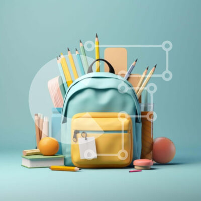 Intra Συλλεκτικό Ξύλινο Παζλ Plywood  4mm - Οργανωμένη συλλογή σχολικών ειδών Σε Ξύλινο Κουτί - Διαστάσεις Puzzle: 10x10 cm – 25 κομμάτια - Image 1