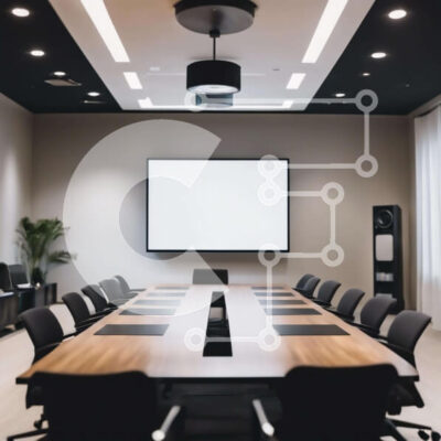 Intra Συλλεκτικό Ξύλινο Παζλ Plywood  4mm - Ρύθμιση επαγγελματικής αίθουσας συνεδριάσεων Σε Ξύλινο Κουτί - Διαστάσεις Puzzle: 10x10 cm – 25 κομμάτια - Image 1