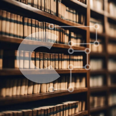 Intra Συλλεκτικό Ξύλινο Παζλ Plywood  4mm - Vintage βιβλιοθήκη με σειρές από ράφια Σε Ξύλινο Κουτί - Διαστάσεις Puzzle: 10x10 cm – 25 κομμάτια - Image 1