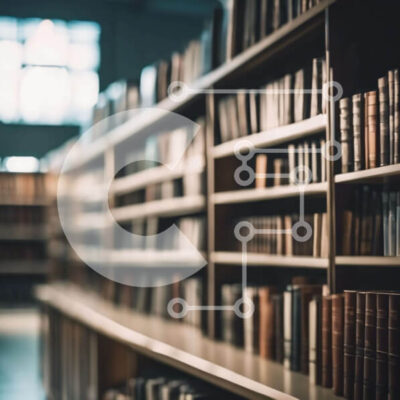 Intra Συλλεκτικό Ξύλινο Παζλ Plywood  4mm - Εκπαιδευτική Βιβλιοθήκη με ποικίλες συλλογές βιβλίων Σε Ξύλινο Κουτί - Διαστάσεις Puzzle: 10x10 cm – 25 κομμάτια - Image 1