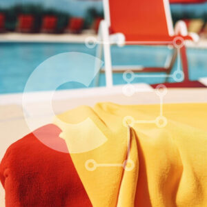 Intra Συλλεκτικό Ξύλινο Παζλ Plywood  4mm - Ηλιόλουστη μέρα στην πισίνα Σε Ξύλινο Κουτί - Διαστάσεις Puzzle: 10x10 cm – 25 κομμάτια