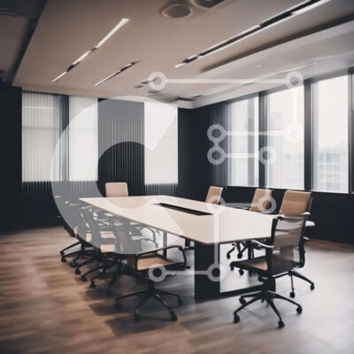 Intra Συλλεκτικό Ξύλινο Παζλ Plywood  4mm - Ευρύχωρη αίθουσα συνεδριάσεων με φυσικό φως Σε Ξύλινο Κουτί - Διαστάσεις Puzzle: 10x10 cm – 25 κομμάτια - Image 1