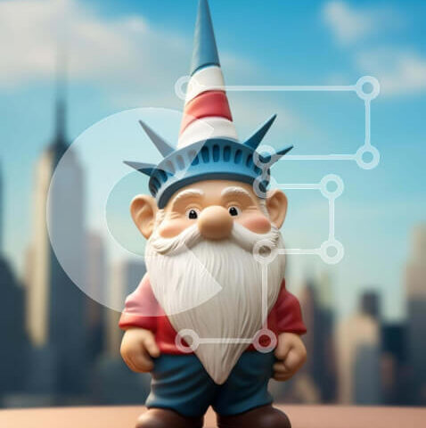 Intra Συλλεκτικό Ξύλινο Παζλ Plywood 4mm - Παιχνίδι Άγαλμα της Ελευθερίας στο αστικό τοπίο Σε Ξύλινο Κουτί - Διαστάσεις Puzzle: 10x10 cm – 25 κομμάτια - Image 1