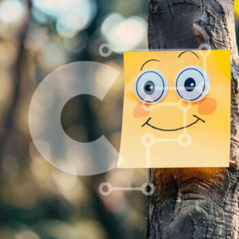 Intra Συλλεκτικό Ξύλινο Παζλ Plywood 4mm - Smiley Face Post-It Note σε Oak Tree in Forest Σε Ξύλινο Κουτί - Διαστάσεις: 10x10 cm – 25 κομμάτια - Image 1