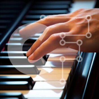 Intra Συλλεκτικό Ξύλινο Παζλ Plywood  4mm - Χέρια ατόμου που παίζουν πιάνο Σε Ξύλινο Κουτί - Διαστάσεις Puzzle: 10x10 cm – 25 κομμάτια - Image 1