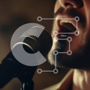 Intra Συλλεκτικό Ξύλινο Παζλ Plywood  4mm - Άνθρωπος που τραγουδά στο μικρόφωνο Σε Ξύλινο Κουτί - Διαστάσεις Puzzle: 10x10 cm – 25 κομμάτια