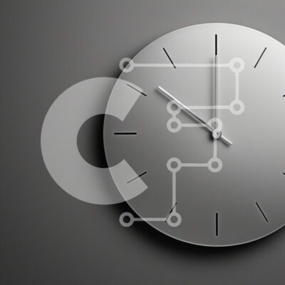 Intra Συλλεκτικό Ξύλινο Παζλ Plywood  4mm - Γκρι ρολόι τοίχου Σε Ξύλινο Κουτί - Διαστάσεις: 10x10 cm – 25 κομμάτια - Image 1