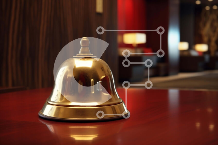 Intra Συλλεκτικό Ξύλινο Παζλ Plywood  4mm - Χρυσή καμπάνα σε ξύλινο τραπέζι Σε Ξύλινο Κουτί - Διαστάσεις: 10x10 cm – 25 κομμάτια