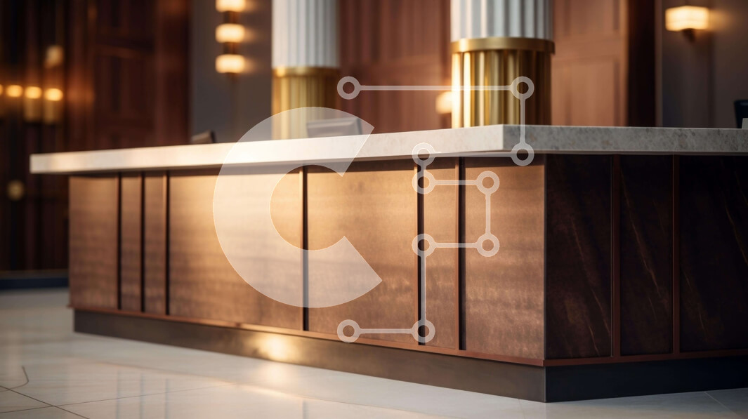 Intra Συλλεκτικό Ξύλινο Παζλ Plywood  4mm - Εσωτερική διακόσμηση με ξύλινο πάγκο και χρυσές κολόνες Σε Ξύλινο Κουτί - Διαστάσεις Puzzle: 10x10 cm – 25 κομμάτια