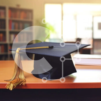 Intra Συλλεκτικό Ξύλινο Παζλ Plywood  4mm - Καπάκι αποφοίτησης στο γραφείο Σε Ξύλινο Κουτί - Διαστάσεις Puzzle: 10x10 cm – 25 κομμάτια - Image 1