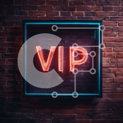 Intra Συλλεκτικό Ξύλινο Παζλ Plywood  4mm - VIP νέον επιγραφή σε τοίχο από τούβλα Σε Ξύλινο Κουτί - Διαστάσεις Puzzle: 10x10 cm – 25 κομμάτια - Image 1