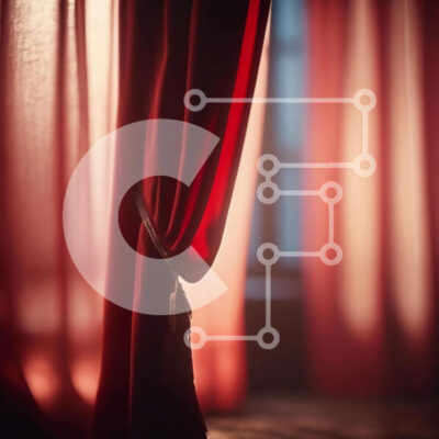 Intra Συλλεκτικό Ξύλινο Παζλ Plywood  4mm - Εγκαίνια θεατρικής κόκκινης αυλαίας Σε Ξύλινο Κουτί - Διαστάσεις Puzzle: 10x10 cm – 25 κομμάτια - Image 1