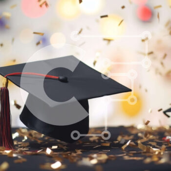 Intra Συλλεκτικό Ξύλινο Παζλ Plywood  4mm - Καπάκι αποφοίτησης σε χρυσό κομφετί Σε Ξύλινο Κουτί - Διαστάσεις Puzzle: 10x10 cm – 25 κομμάτια - Image 1