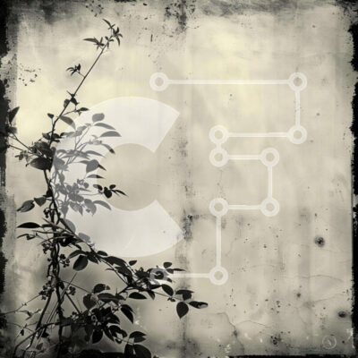 Intra Συλλεκτικό Ξύλινο Παζλ Plywood  4mm - Ασπρόμαυρη εικόνα αγνώστου ταυτότητας φυτού με φύλλα Σε Ξύλινο Κουτί - Διαστάσεις: 10x10 cm – 25 κομμάτια - Image 1