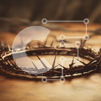 Intra Συλλεκτικό Ξύλινο Παζλ Plywood  4mm - Κορώνα από αγκάθια σε παλιό ξύλινο τραπέζι Σε Ξύλινο Κουτί - Διαστάσεις Puzzle: 10x10 cm – 25 κομμάτια - Image 1