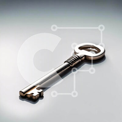 Intra Συλλεκτικό Ξύλινο Παζλ Plywood  4mm - Μεγάλο γυαλιστερό κλειδί στο προσκήνιο Σε Ξύλινο Κουτί - Διαστάσεις: 10x10 cm – 25 κομμάτια - Image 1