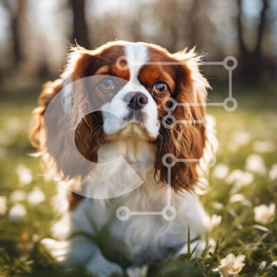 Intra Συλλεκτικό Ξύλινο Παζλ Plywood  4mm - Αξιολάτρευτο σκυλί στο γρασίδι Σε Ξύλινο Κουτί - Διαστάσεις: 10x10 cm – 25 κομμάτια - Image 1